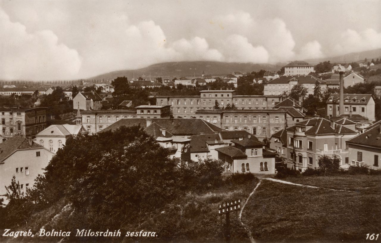 Bolnica Milosrdnih sestara (današnja Bolnica Sestara milosrdnica), Vinogradska cesta, oko 1930-1935. godine